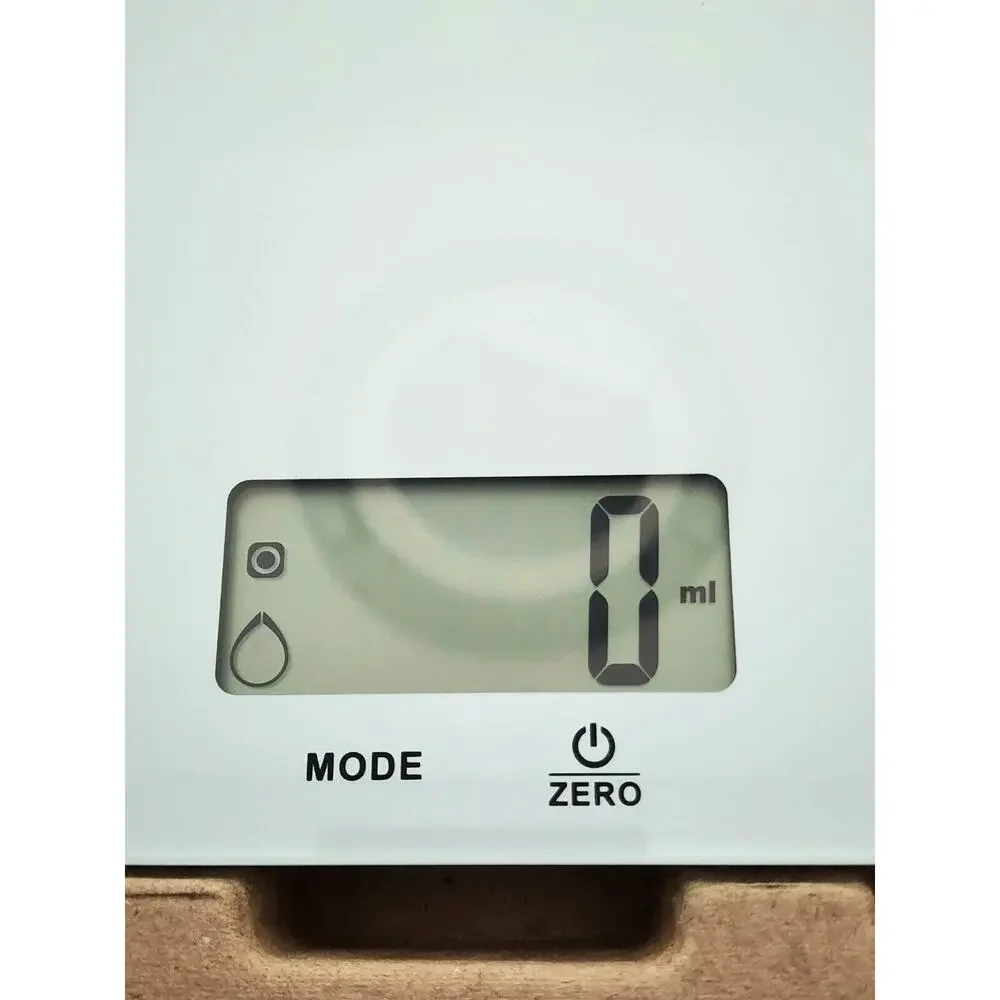 Real Appeal Digital Electronic Food Scale – White Glass Kitchen Scale